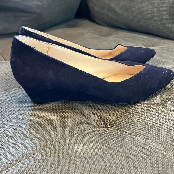 🇪🇸 2 pairs Nine West Suede shoes wedge pumps 5M