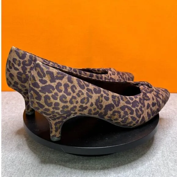 Bella Vita Pettigrew Leopard Kitten Heels Size 8 N Gentle Wear