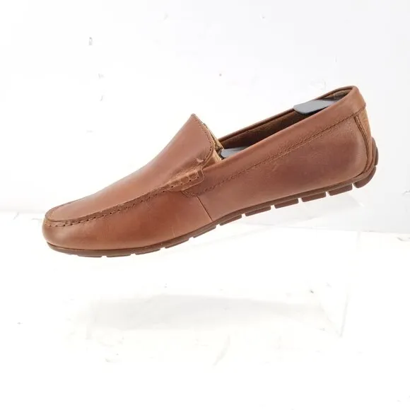 Born Mens  Allan Brown  Full Grain Leather Slip On Loafers Driving Shoes Size 9