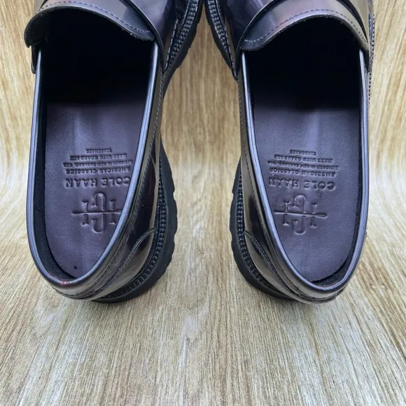 Cole Haan American Classics Men's Size 9 M Deep Burgundy Loafers Shoes C36537