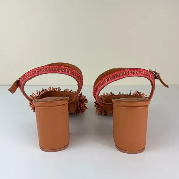 FARM RIO BROWN BEADED SANDALS