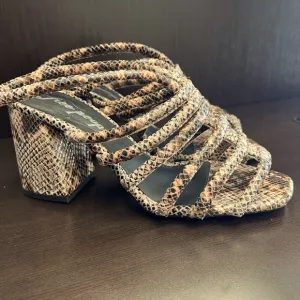 Free People Colette Cinched Heel Python