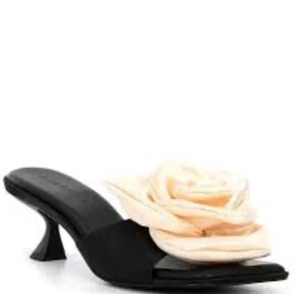 Gianni Bini Alana Satin Flower Dress Sandals