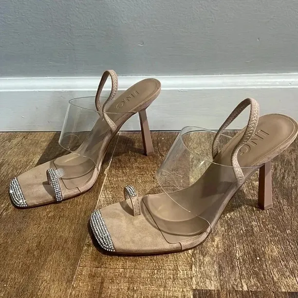INC Women's Ankle Strap Rhinestone Heels NEW size 6.5