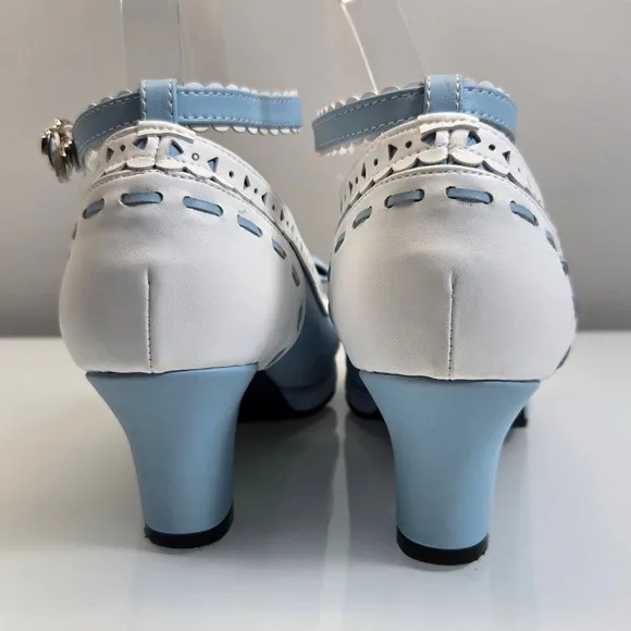 Japanese Kawaii Princess Platform Heels Shoes EU 41 US 9.5 Lolita Harajuku Bow
