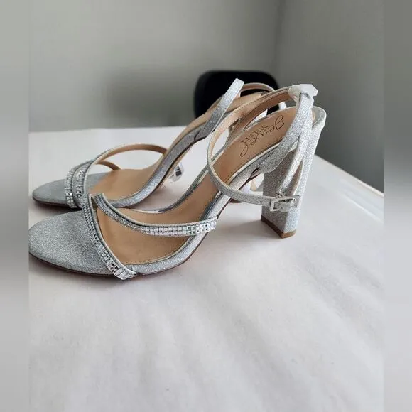 JEWEL BADGLEY MISCHKA Aura Embellished Sandals Size 7