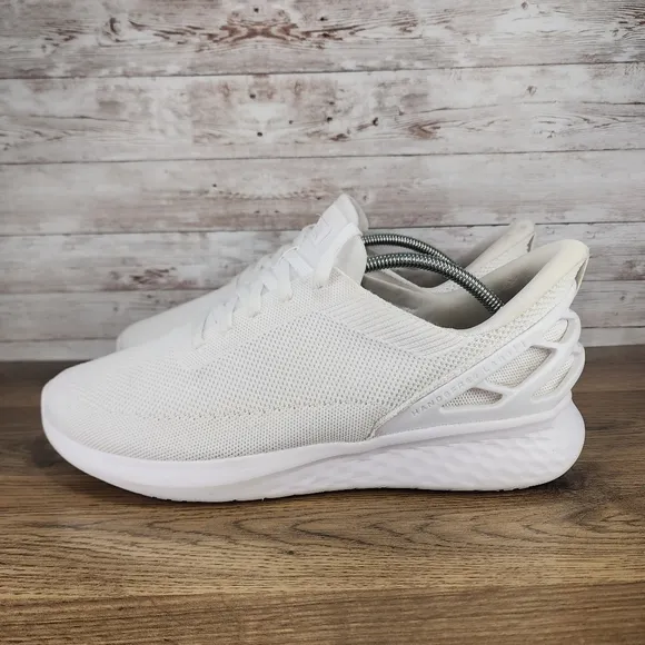 Kizik Mens Athens White Hands Free Sneakers Athletic Shoes Size 11 Wide