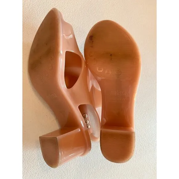 Melissa Jason Wu Platform Jamie Slingback Jelly Transparent Sandal Size 9 Shoes