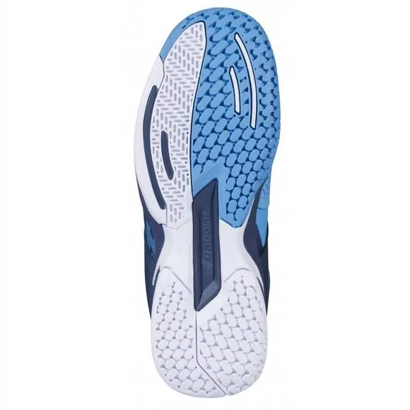 NEW BABOLAT boy's propulse allcourt junior shoes in drive blue