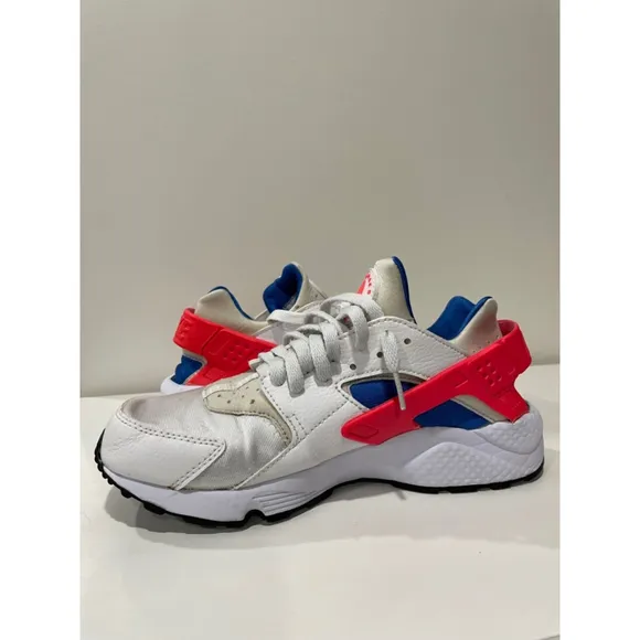 Nike Air Men’s Size 9 White Blue Orange 2017 Huarache Ultramarine 318429-112
