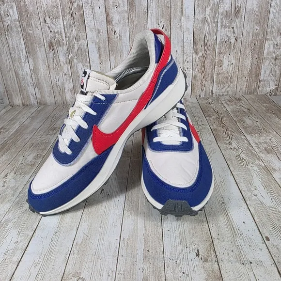 Nike Daybreak Casual Sneakers Retro Running Shoes Blue Red White Mens 12