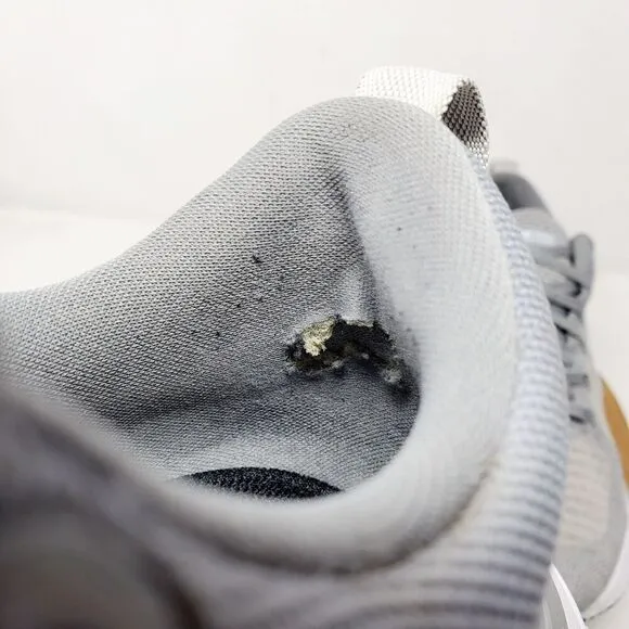 Nike React Infinity Run Flyknit Shoes Mens 9 Grey Lace Up Low Sneakers