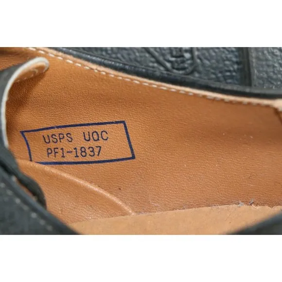 NOS Vintage 90s Red Wing Shoes Mens 10 D Leather Postman Oxford Shoes Black USA
