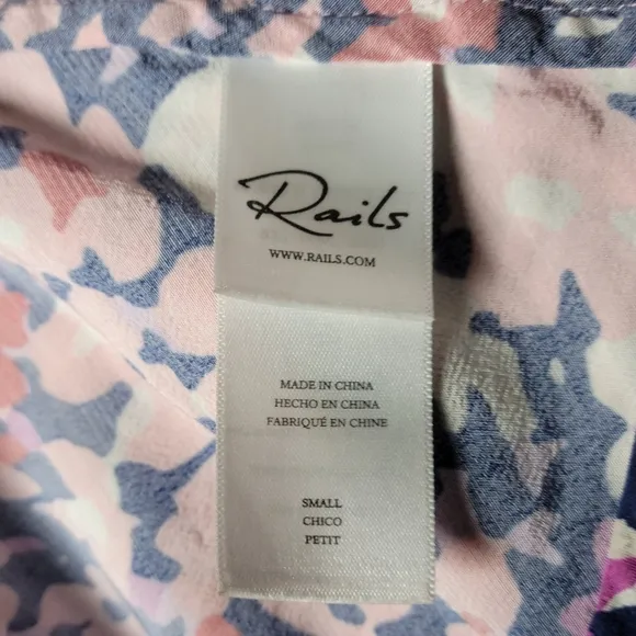 Rails Constance Purple Gardenia Resort Vacation Spring Floral Dress Size Medium
