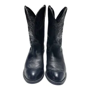 Tony Lama Black Cowboy Western Boots Black Size 12