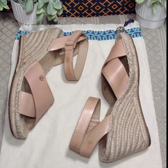 Tory Burch Bima Wedge Espadrille Sandals