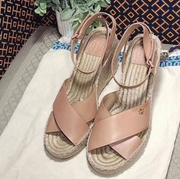 Tory Burch Bima Wedge Espadrille Sandals